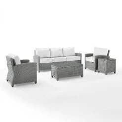 Bradenton 5pc Outdoor Wicker Sofa Set - Crosley -Crosley Sales Store GUEST 6347eada 1eb3 465f 838b 5d9f2fb757d8