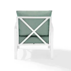 Kaplan Outdoor Steel Arm Chair Mist/White - Crosley 15 Kaplan Outdoor Steel Arm Chair Mist/White - Crosley -Crosley Sales Store GUEST 646bfeeb 9904 4b74 98d1 851eea952268