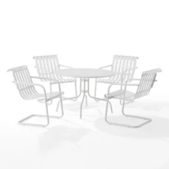 Gracie 5pc Outdoor Metal Dining Set With Table & 4 Armchairs - Crosley 19 Gracie 5pc Outdoor Metal Dining Set With Table & 4 Armchairs - Crosley -Crosley Sales Store GUEST 64d49fc1 11ac 480c a159 bac05c909573