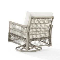 Thatcher Outdoor Steel Swivel Rocking Chair Creme/Driftwood - Crosley 15 Thatcher Outdoor Steel Swivel Rocking Chair Creme/Driftwood - Crosley -Crosley Sales Store GUEST 6521e69a 8919 4081 a562 4b2e73301750
