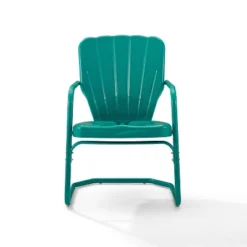 Ridgeland 2pk Outdoor Chairs - Turquoise Gloss - Crosley -Crosley Sales Store GUEST 683a59f4 112b 4c7e ba0f da9ec58df104