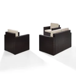 Palm Harbor 3pc All-Weather Wicker Patio Seating Set Sand - Crosley 12 Palm Harbor 3pc All-Weather Wicker Patio Seating Set Sand - Crosley -Crosley Sales Store GUEST 6860dc09 2103 428a 97f5 6f0afa5bceef