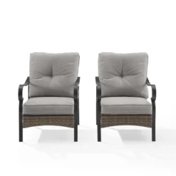 2pk Dahlia Outdoor Steel Arm Chairs Taupe/Matte Black - Crosley 14 2pk Dahlia Outdoor Steel Arm Chairs Taupe/Matte Black - Crosley -Crosley Sales Store GUEST 6975a435 a7fb 46e7 a711 fc15112f7a18