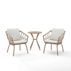 Juniper 3pc Indoor/Outdoor Wicker Bistro Set - Cream/Natural - Crosley 18 Juniper 3pc Indoor/Outdoor Wicker Bistro Set - Cream/Natural - Crosley -Crosley Sales Store GUEST 6b800e59 bf4e 4bb8 bb05 22f3cf338120