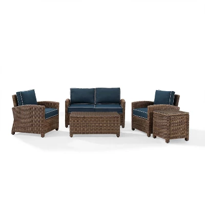 Bradenton 5pc Outdoor Wicker Conversation Set - Crosley 9 Bradenton 5pc Outdoor Wicker Conversation Set - Crosley - Image 9