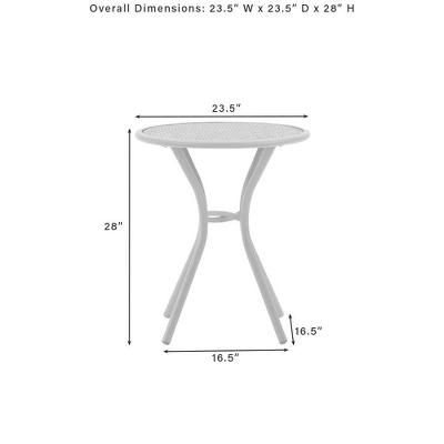 Juniper 3pc Indoor/Outdoor Wicker Bistro Set - Cream/Natural - Crosley 14 Juniper 3pc Indoor/Outdoor Wicker Bistro Set - Cream/Natural - Crosley - Image 14