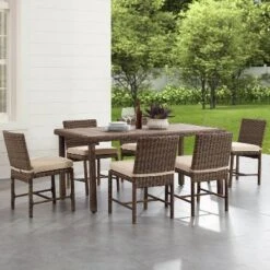 7pc Bradenton Outdoor Steel Dining Set - Crosley