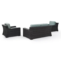 Beaufort 3pc Outdoor Wicker Seating Set With Loveseat & 2 Arm Chairs - Mist - Crosley 13 Beaufort 3pc Outdoor Wicker Seating Set With Loveseat & 2 Arm Chairs - Mist - Crosley -Crosley Sales Store GUEST 6e95dc84 1955 4dab b4dd 32ec073e0e1c