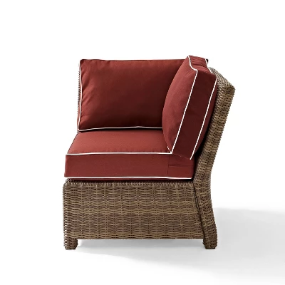 Bradenton Outdoor Wicker Sectional Corner Chair - Crosley 1 Bradenton Outdoor Wicker Sectional Corner Chair - Crosley