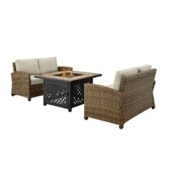 Crosley 3pc Bradenton Steel Outdoor Patio Fire Pit Furniture Set With Two Loveseats Tan/Brown 14 Crosley 3pc Bradenton Steel Outdoor Patio Fire Pit Furniture Set With Two Loveseats Tan/Brown -Crosley Sales Store GUEST 7701d5f1 ecbb 4bb4 b81e 978e1be4d0ec