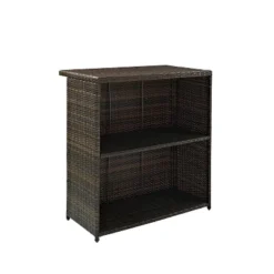 Palm Harbor 3pc Outdoor Wicker Bar Set - Brown - Crosley 20 Palm Harbor 3pc Outdoor Wicker Bar Set - Brown - Crosley -Crosley Sales Store GUEST 7788796f 5405 4363 b44d 21bc8a202209