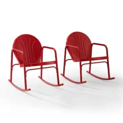 Griffith Set Of 2 Metal Rocking Chairs - Crosley 20 Griffith Set Of 2 Metal Rocking Chairs - Crosley -Crosley Sales Store GUEST 77e95415 a31d 4b48 aba5 2134251acd24