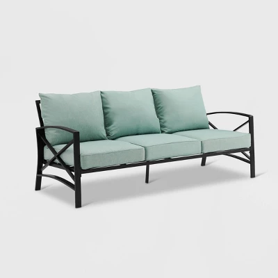 Kaplan Outdoor Metal Sofa Oil Rubbed Bronze With Cushions - Crosley 11 Kaplan Outdoor Metal Sofa Oil Rubbed Bronze With Cushions - Crosley - Image 11