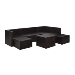 Palm Harbor 8pc All-Weather Wicker Patio Seating Set - Gray - Crosley -Crosley Sales Store GUEST 78cee260 898f 4c65 8d82 d4e4cdc7bfea