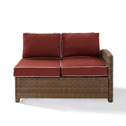 Bradenton Steel Outdoor Right Side Sectional Sangria/Weathered Brown - Crosley