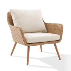 Landon 2pc Outdoor Wicker Chair Set - Beige - Crosley -Crosley Sales Store GUEST 79d4b557 f2cc 4ba0 b1f0 519132175074