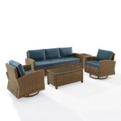 Crosley 5pc Bradenton Steel Outdoor Patio Conversation Furniture Set -Crosley Sales Store GUEST 7cfcb979 058b 4a90 9d69 d85487db11e3