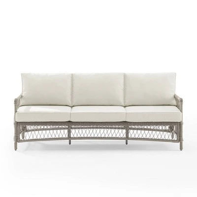 Thatcher Outdoor Steel Sofa Creme/Driftwood - Crosley 5 Thatcher Outdoor Steel Sofa Creme/Driftwood - Crosley - Image 5