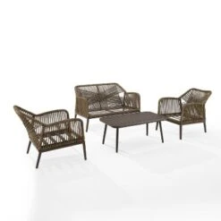 Haven 4pc Outdoor Wicker Conversation Set - Light Gray - Crosley 19 Haven 4pc Outdoor Wicker Conversation Set - Light Gray - Crosley -Crosley Sales Store GUEST 804f790f 8150 40cb be79 b42aeb70232a