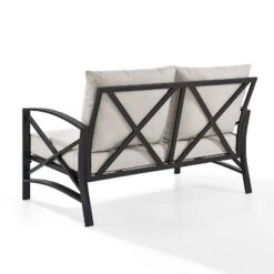 Kaplan Outdoor Metal Loveseat - Oatmeal/Bronze - Crosley 11 Kaplan Outdoor Metal Loveseat - Oatmeal/Bronze - Crosley -Crosley Sales Store GUEST 814c051e df69 4e19 9c10 f79ea03266ee