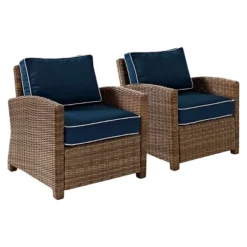 Bradenton 2pc Outdoor Wicker Armchair Set - Crosley -Crosley Sales Store GUEST 82152799 6ab5 40a4 a98d 7c71f4d24cf1