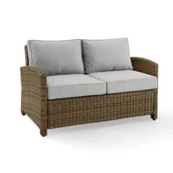 Bradenton Outdoor Wicker Loveseat - Crosley -Crosley Sales Store GUEST 843170e3 9827 4d81 84c5 7bd21f1bd165