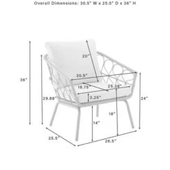 Juniper 2pk Outdoor Wicker Arm Chairs - Cream/Natural - Crosley -Crosley Sales Store GUEST 8821dbda b4d6 44a8 9197 57c0caccc46c