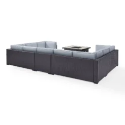 Biscayne 6pc Outdoor Wicker Sectional Set With Fire Table - Mist - Crosley 11 Biscayne 6pc Outdoor Wicker Sectional Set With Fire Table - Mist - Crosley -Crosley Sales Store GUEST 88d795d4 a4ca 48d9 91f4 228c965f55c2