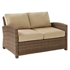 Bradenton Outdoor Wicker Loveseat - Crosley -Crosley Sales Store GUEST 893be6c2 82d7 4841 9fad 0fdd4a5e3945