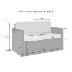 Palm Harbor Outdoor Wicker Loveseat - Sand/Brown - Crosley 7 Palm Harbor Outdoor Wicker Loveseat - Sand/Brown - Crosley -Crosley Sales Store GUEST 8fa92e8c afdc 4bfb 8854 ac8b9929f64a