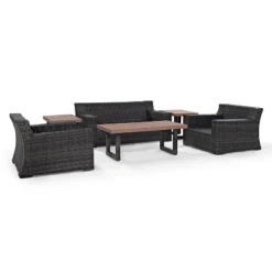Beaufort 6pc Outdoor Wicker Conversation Set - Mist - Crosley 12 Beaufort 6pc Outdoor Wicker Conversation Set - Mist - Crosley -Crosley Sales Store GUEST 8fabac0d 743e 40c2 803b 1f9521b95a3c