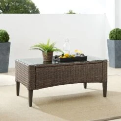 Rockport Outdoor Wicker Coffee Table - Crosley -Crosley Sales Store GUEST 8fad95a6 285c 49eb b52b 69d77be3b14c