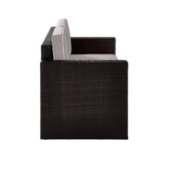 Palm Harbor Outdoor Wicker Loveseat In Brown With Gray Cushions - Crosley 9 Palm Harbor Outdoor Wicker Loveseat In Brown With Gray Cushions - Crosley -Crosley Sales Store GUEST 90989002 85e3 44ad 92ca f9be7286d42d