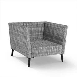 Richland 2pk Outdoor Wicker Armchairs - Charcoal - Crosley -Crosley Sales Store GUEST 9129b7e4 8cf2 4d5d aa24 3b7720590290