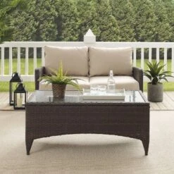 Kiawah 2pc Wicker Patio Seating Set - Sand - Crosley 15 Kiawah 2pc Wicker Patio Seating Set - Sand - Crosley -Crosley Sales Store GUEST 93c0ac88 f9d2 40c5 a07a 9d6a5ac7a5fa