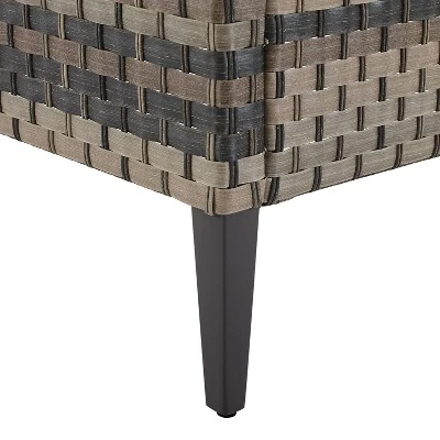 Prescott Outdoor Wicker Arm Chair - Taupe/Brown - Crosley 9 Prescott Outdoor Wicker Arm Chair - Taupe/Brown - Crosley - Image 9