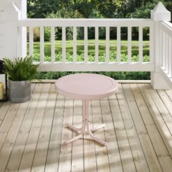 Crosley Griffith Outdoor Side Table Pastel Pink Gloss 8 Crosley Griffith Outdoor Side Table Pastel Pink Gloss -Crosley Sales Store GUEST 96908f58 8b7a 41d1 b6d3 e53a26bd33de