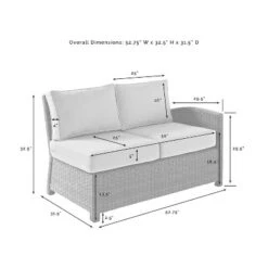 Crosley 4pc Bradenton Steel Outdoor Patio Sectional Sofa Furniture Set -Crosley Sales Store GUEST 993541cc 97fa 4dda ac51 530d37790edb