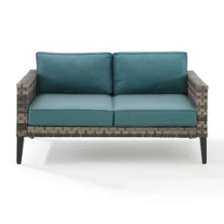 Prescott Outdoor Wicker Loveseat - Blue/Brown- Crosley 14 Prescott Outdoor Wicker Loveseat - Blue/Brown- Crosley -Crosley Sales Store GUEST 99a6ce9c 7718 49cc a093 3b88fecbc71e