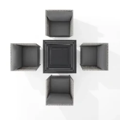 Richland 5pc Outdoor Wicker Conversation Set With Fire Table - Crosley -Crosley Sales Store GUEST 9c733517 5428 4ff4 a123 219558fae871