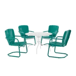 Ridgeland 5pc Outdoor Dining Set - Turquoise - Crosley -Crosley Sales Store GUEST 9cb27c8f a508 4a45 b5ed a0c22c3760ca
