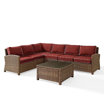 Bradenton 5pc Outdoor Wicker Sectional Set - Crosley 17 Bradenton 5pc Outdoor Wicker Sectional Set - Crosley - Image 17