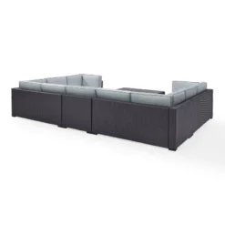 Biscayne 7pc Outdoor Wicker Sectional Set With 2 Coffee Tables - Mist - Crosley 11 Biscayne 7pc Outdoor Wicker Sectional Set With 2 Coffee Tables - Mist - Crosley -Crosley Sales Store GUEST a457d9b9 73b7 4ee5 bce9 990899a86bf6