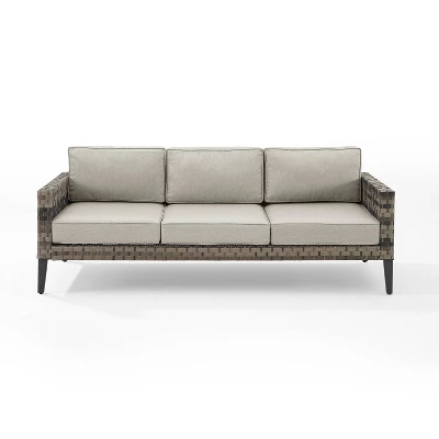 Prescott Outdoor Wicker Sofa - Crosley 5 Prescott Outdoor Wicker Sofa - Crosley - Image 5