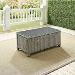 Bradenton Outdoor Wicker Glass Top Coffee Table - Crosley -Crosley Sales Store GUEST aa18d3ed d800 467f 990f 802e66d3c0b5