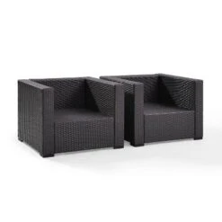 Biscayne 2pk Outdoor Wicker Chairs - Mist - Crosley -Crosley Sales Store GUEST ad641f94 7d32 4705 b5b8 ce9e47c9d3e0 1