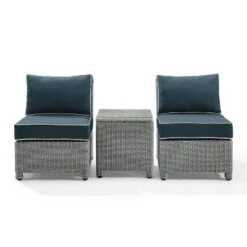 Bradenton 3pc Wicker Armless Chairs With Side Table - Crosley 31 Bradenton 3pc Wicker Armless Chairs With Side Table - Crosley -Crosley Sales Store GUEST ad6a40ed 9032 4611 b48e 12d2e09b2953