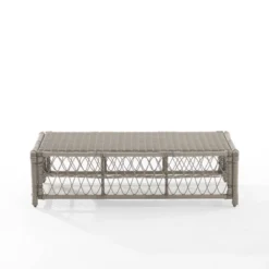Thatcher Outdoor Rectangular Coffee Table Creme/Driftwood - Crosley -Crosley Sales Store GUEST ad8a78bf 4a7f 4d44 b49d 179e84ff7390