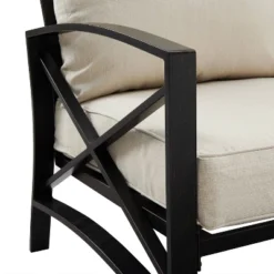 Kaplan 5pc Outdoor Conversation Set With Dante Fire Table & 4 Arm Chairs - Oatmeal - Crosley -Crosley Sales Store GUEST af472c02 ddd9 4018 aaf9 1bd617af3732