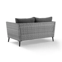 2pc Richland Outdoor Patio Loveseat And Coffee Table Set - Gray - Crosley -Crosley Sales Store GUEST b2c97e39 4f45 460b b7b1 a62d8e488842